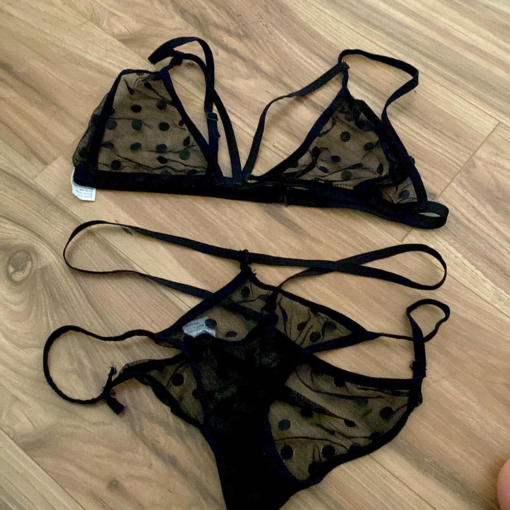 New shein black lingerie set